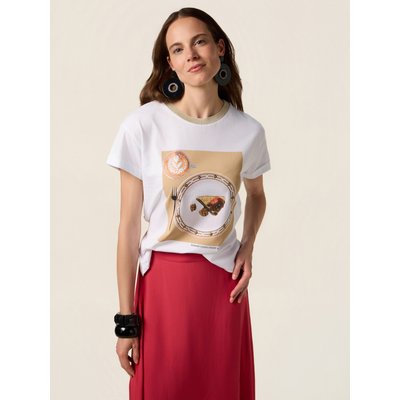 T-shirt réalisée en jersey de coton OLTRE