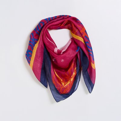 Foulard carré en soie GRAIN DE MALICE