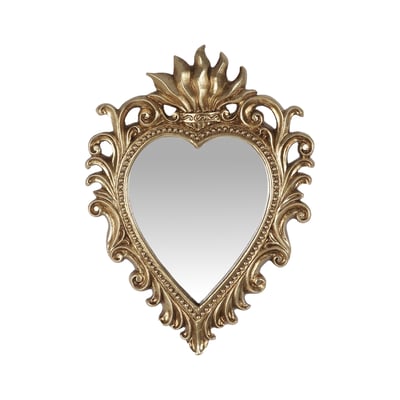 Déco murale ex-voto miroir 15.5x11cm EMDE