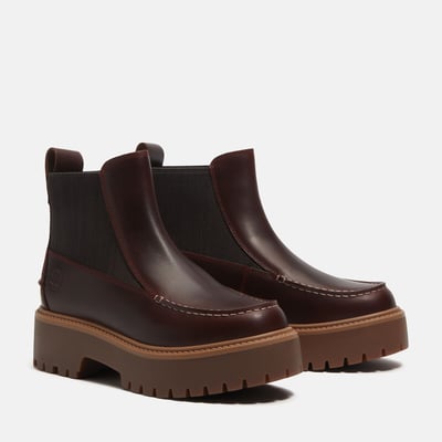 Stone Street Mid Chelsea Wedge Leather Ankle Boots TIMBERLAND
