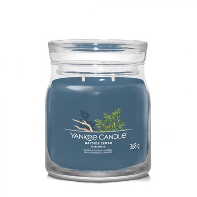 Bougie signature cèdre marin modèle moyen YANKEE CANDLE