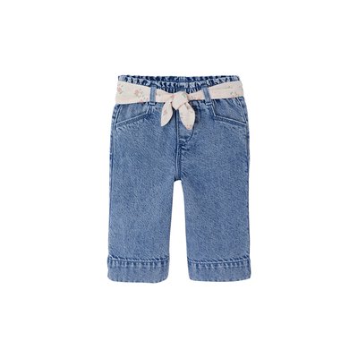 Pantalon large avec ceinture à nouer VERTBAUDET
