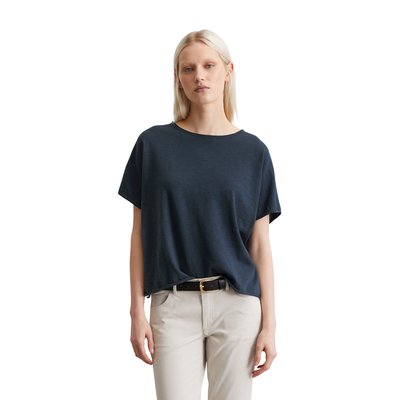 T-shirt en maille fine oversize en coton-lin-slub MARC O'POLO