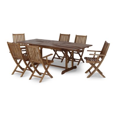 Salon de jardin, 6 chaises, JAVA DEFORA HOME