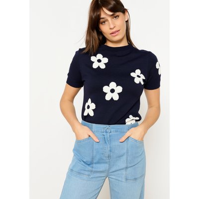 Pull en jacquard à fleurs LOLALIZA