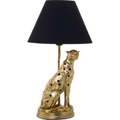 Lampe de salon en résine, Panthère noire RECOLLECTION