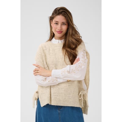 Manteau tricoté CREAM