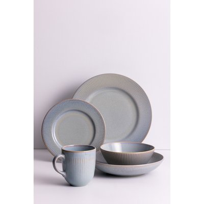 Set of 4 Reactive Linear Dinner Plates MASON CASH