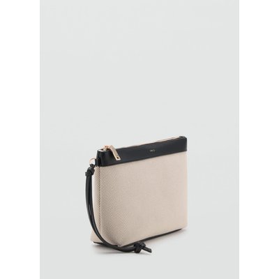 Trousse de toilette en toile contrastée MANGO