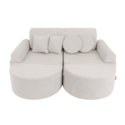 Canapé modulable velours SLIMCORDE MEOW BABY