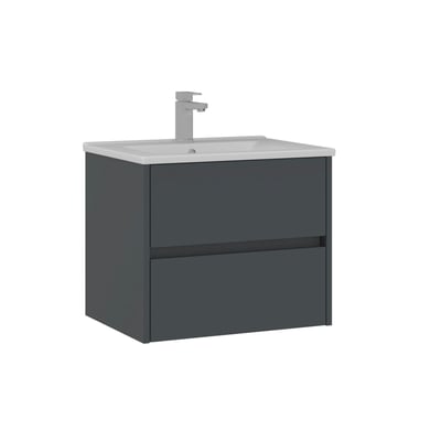 Meuble vasque 2 tiroirs + vasque 65 cm MOANA PIER IMPORT