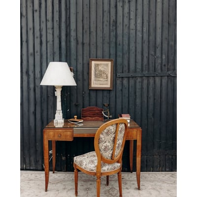 Bureau ancien en bois au style Louis XVI Edouard N°723 - Bon état DEBONGOUT