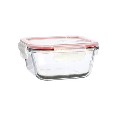 Boîte hermétique carré en verre 500ml, CLÉMENTINE MENASTYL