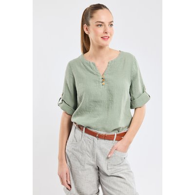 Top col boutonné - lin ARMOR-LUX