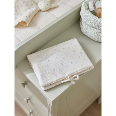 Housse pour carnet de santé en gaze hirondelles CYRILLUS