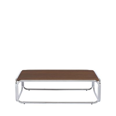 Table basse en bois pieds chrome - Gliss II DRAWER