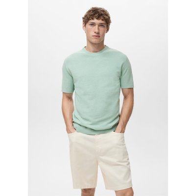 T-shirt maille fine coton MANGO MAN