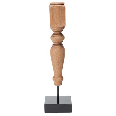 Statuette sur pied décorative en bois H40 SIA DECO