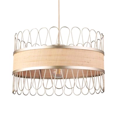 Suspension en rotin D40 cm - FLORE MAISON PAVANE