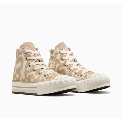 Kids' All Star EVA Lift Lavish Leopard High Top Trainers CONVERSE
