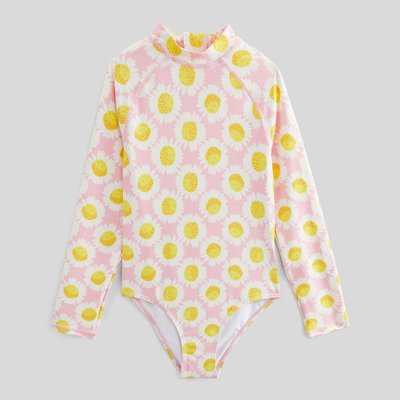 Maillot de bain 1 pièce manches longues imprimé MONOPRIX