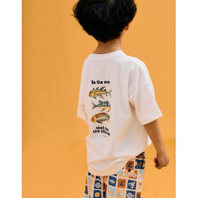 T-shirt de Coton avec Imprimé dans le Dos ZIPPY