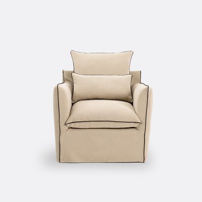 Housse de fauteuil, lin épais, Odna LA REDOUTE INTERIEURS