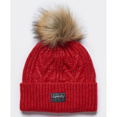 Bonnet en maille torsadée Lux SUPERDRY