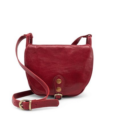 Sac bandoulière en cuir italien lisse LITTLE VERLAINE OH MY BAG