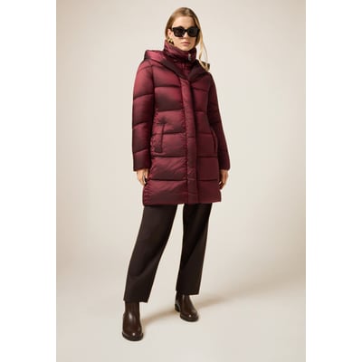 Veste matelassée longue avec capuche OLTRE