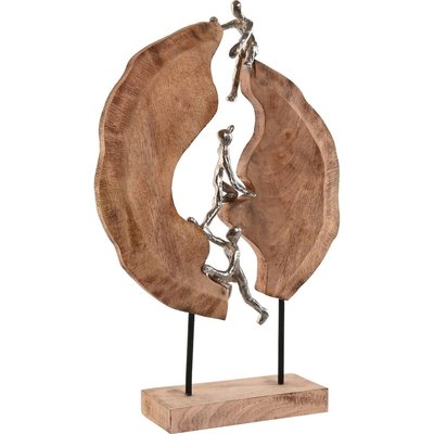 Statue aluminium et bois, intérieur chic RECOLLECTION