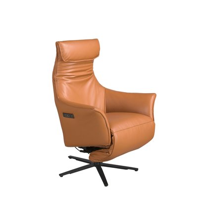 Fauteuil pivotant en cuir ANGEL CERDA
