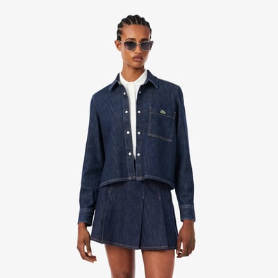 Chemise denim léger regular fit LACOSTE