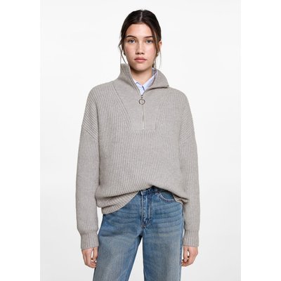 Pull-over maille col zippé MANGO TEEN