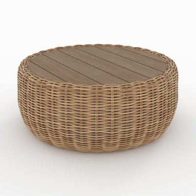 Table basse de jardin en rotin synthétique - SKY RENDEZ-VOUS DÉCO