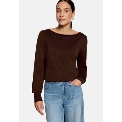 Pull-over en fine maille en fine maille à manches longues ZERO