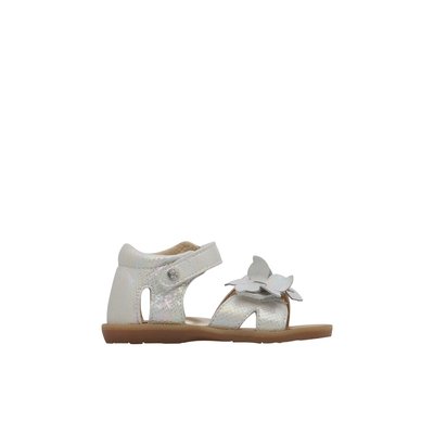 Sandales en cuir avec fleurs appliquées PRAVA NATURINO