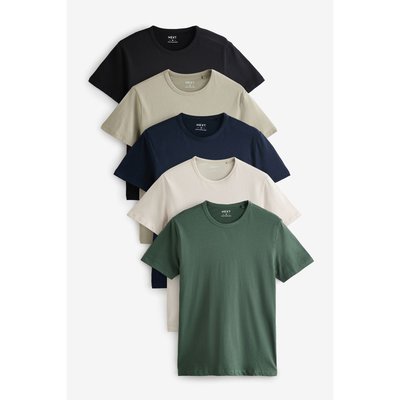 T-shirt de corps slim, lot 5 NEXT