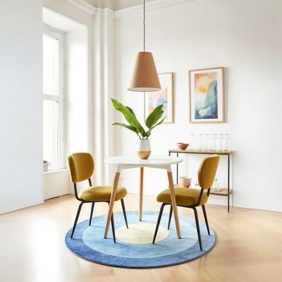 Круглый стол из массива бука и МДФ на 2/3 персоны SO'HOME