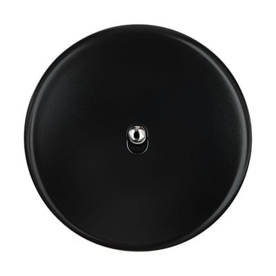 Interrupteur Simple Poussoir Iris Noir Satin MODELEC