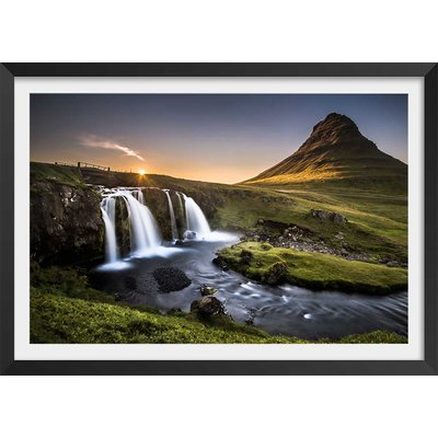 Affiche paysage cascade o - kirkjufell islande HEXOA