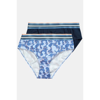 Lot de 2 culottes midi, jersey bord-côte ULLA POPKEN