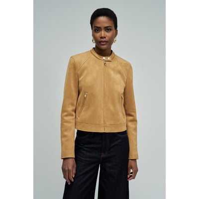 Manteau Femme En Daim Véritable - Taille Unique équivalente à M, Occasion En Très Bon état, Sans Marque