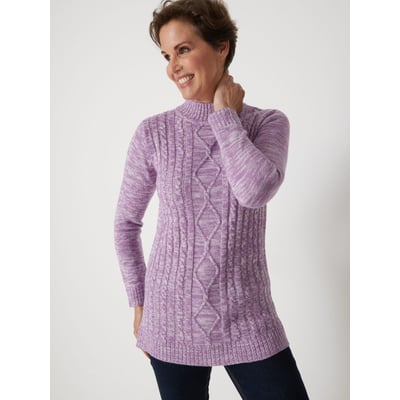 Pull col montant maille torsadée DAXON