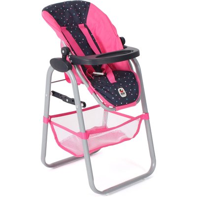 Chaise haute pour poupées Rose à pois BAYER CHIC 2000
