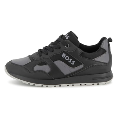 Baskets en simili et toile BOSS KIDSWEAR