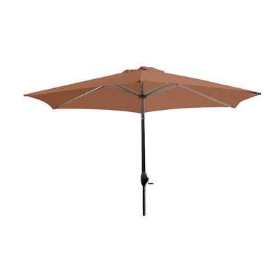 Parasol en alu et toile polyester terracotta MARBELLA DCB GARDEN