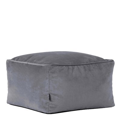 Pouf repose-pieds carré velours - AMARA ICON