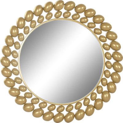 Miroir rond doré design en fer et verre style glamour chic RECOLLECTION