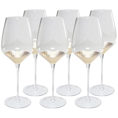 Lot de 6 verres à vin rouge, GOBI KARE DESIGN